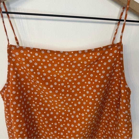 *NWT* Levi’s Camila Tie-Back Camisole Top in Orange Schoolyard Daisy, Size Small - Picture 5 of 9